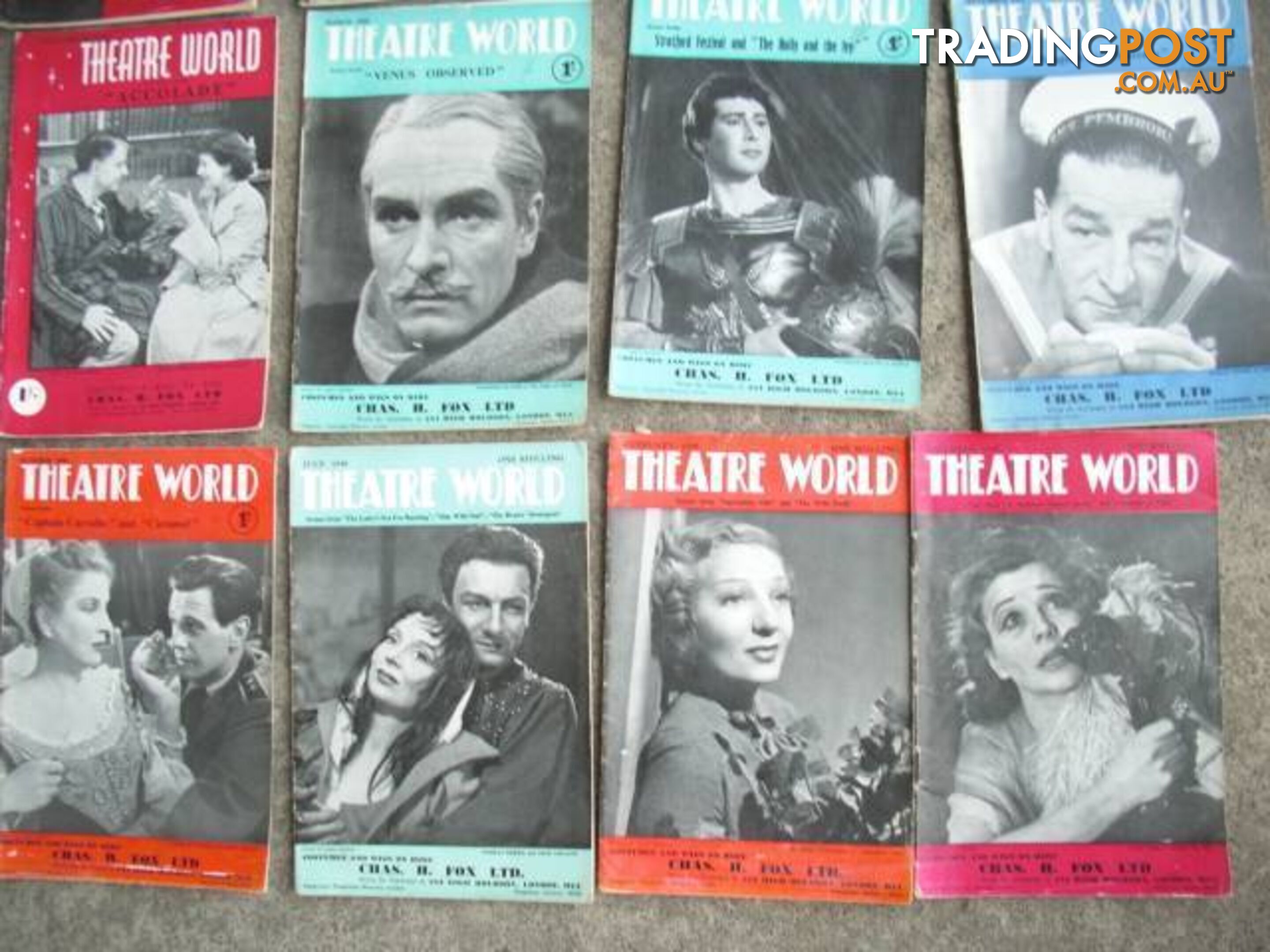 THEATRE WORLD******1950 1960 GOOD CONDITION 20 ISSUES