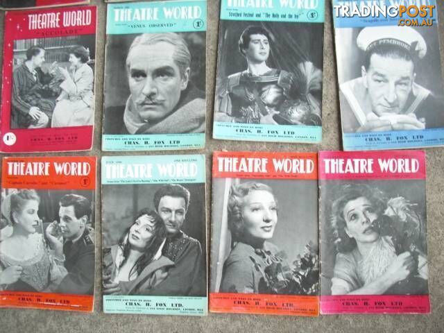 THEATRE WORLD******1950 1960 GOOD CONDITION 20 ISSUES