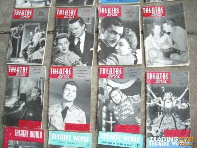 THEATRE WORLD******1950 1960 GOOD CONDITION 20 ISSUES