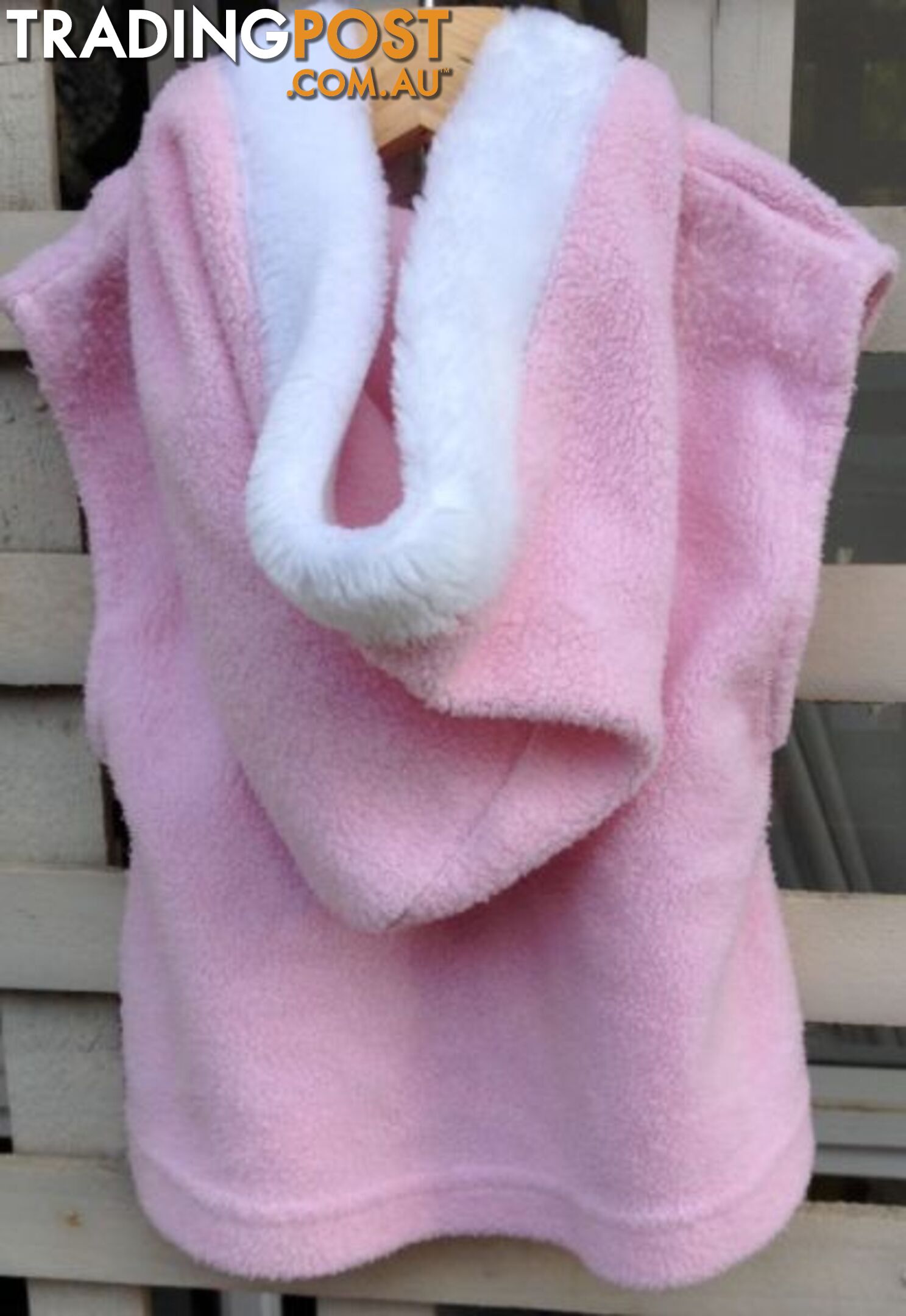 Infant's Pink Fleecy Hoodd Vest