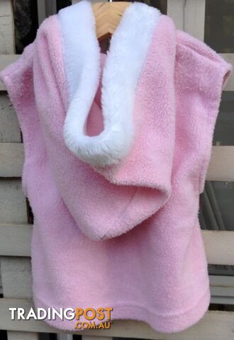 Infant's Pink Fleecy Hoodd Vest