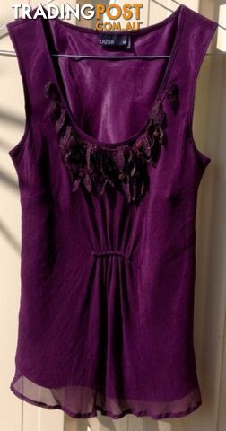 Purple Silk Designer Top
