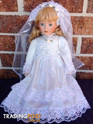 Beautiful Porcelain Bridal Doll