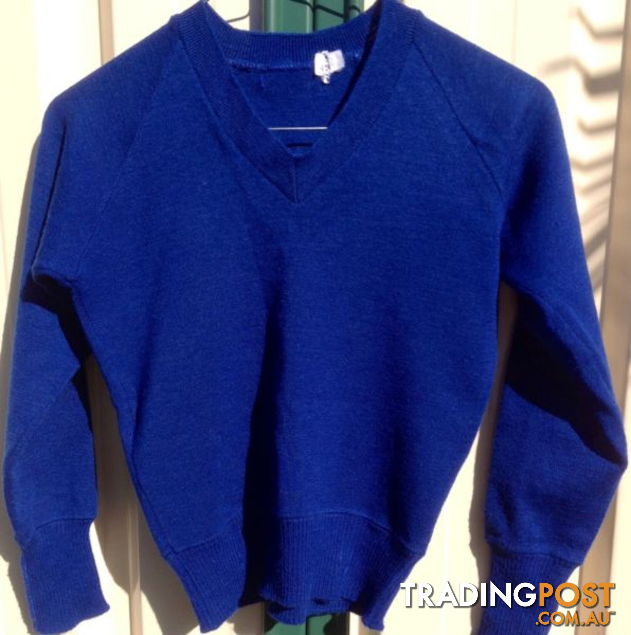 Children's Pure Wool Royal Blue Jumper