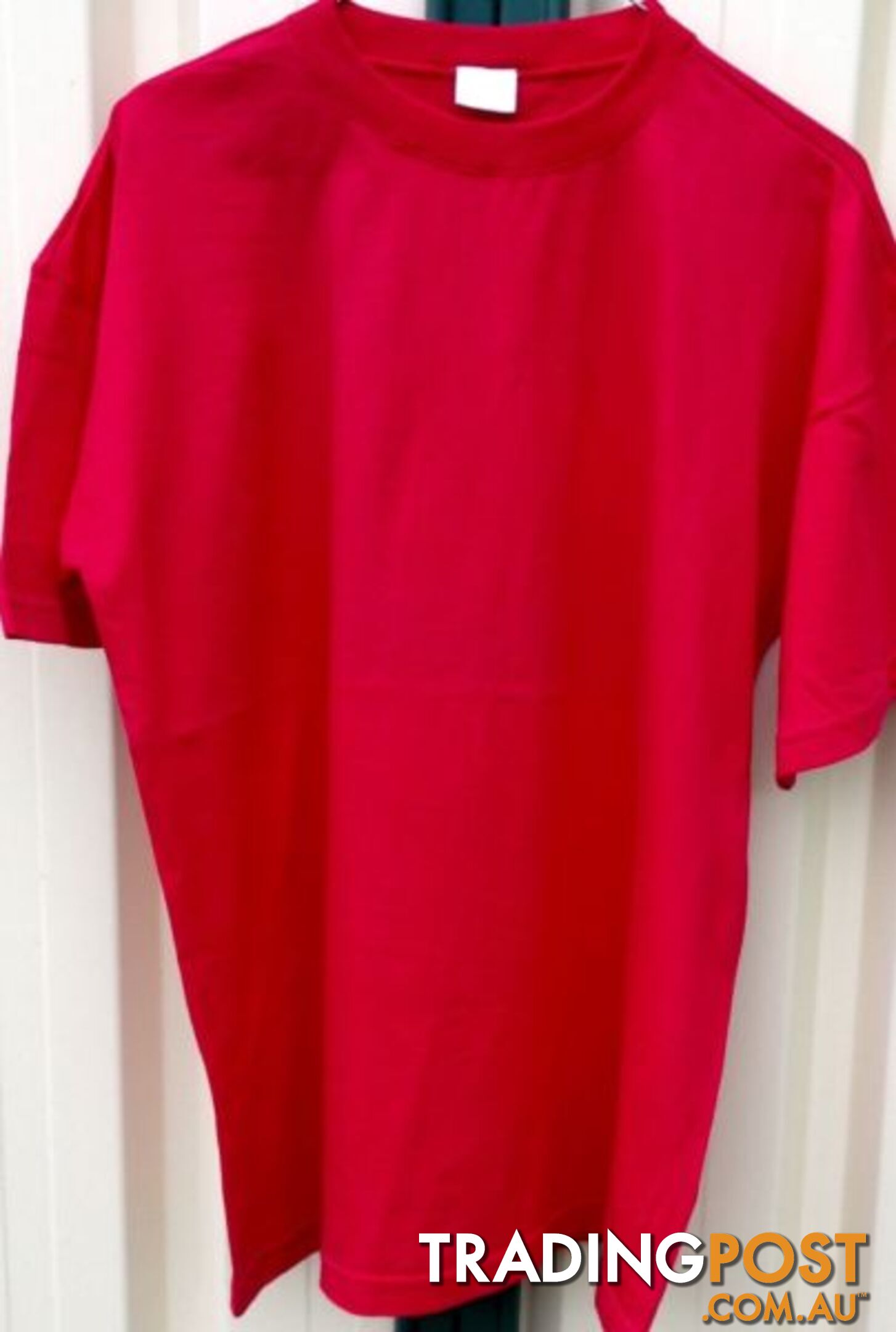 New Ladies Red Cotton Tee Shirt