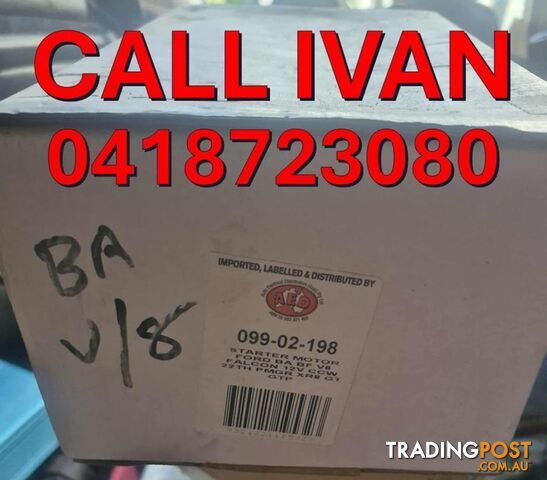 BA V8 BRAND NEW STARTER MOTORS