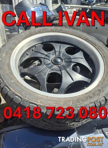 4X FORD F100 2WD RIMS & TYRES 20 WITH 275/45R20 TYRES