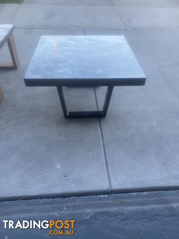 Coffee table, polished concrete/cement