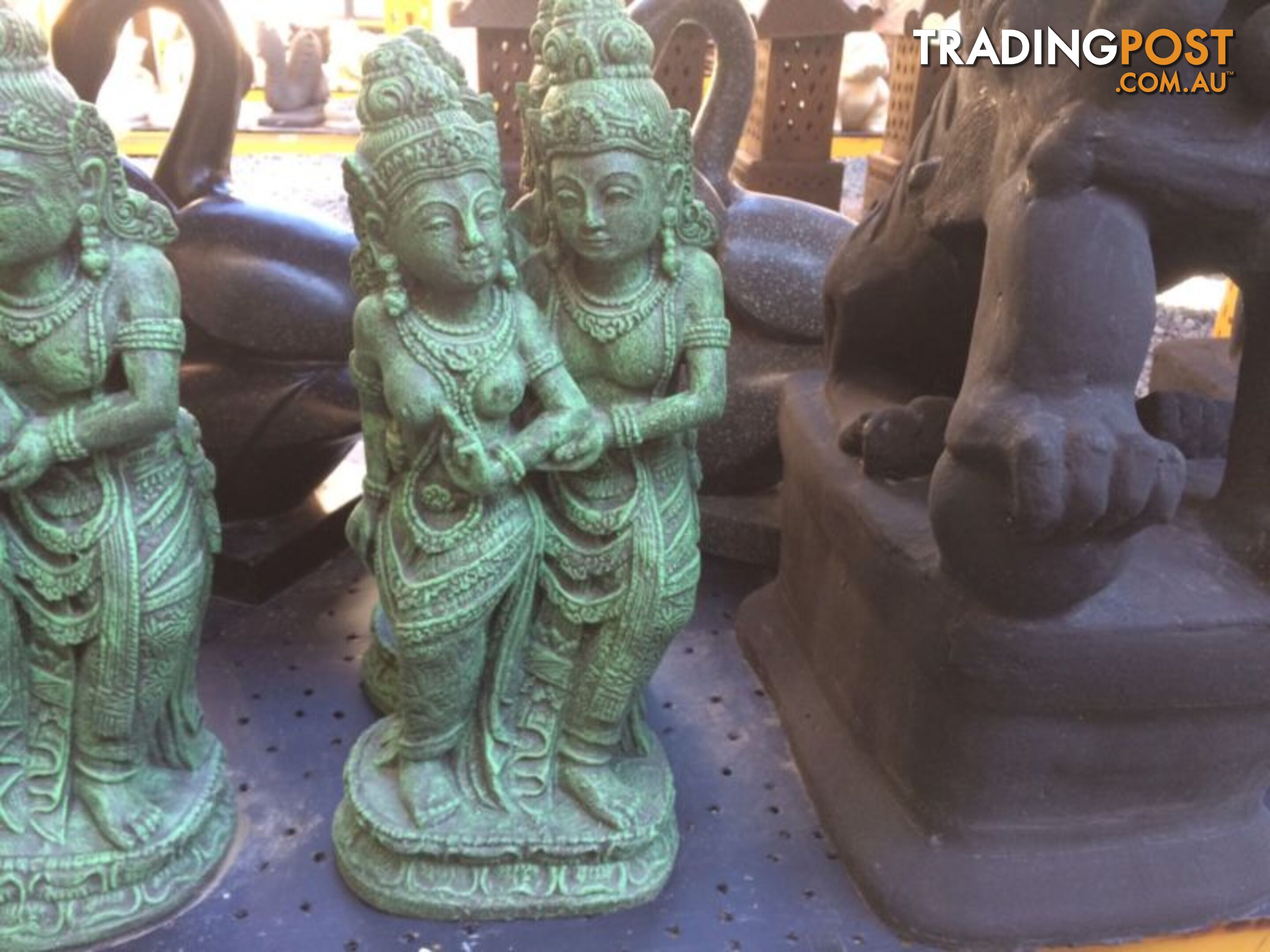 STATUE STANDING RAMA SHINTA 60x25x15cm (AG)