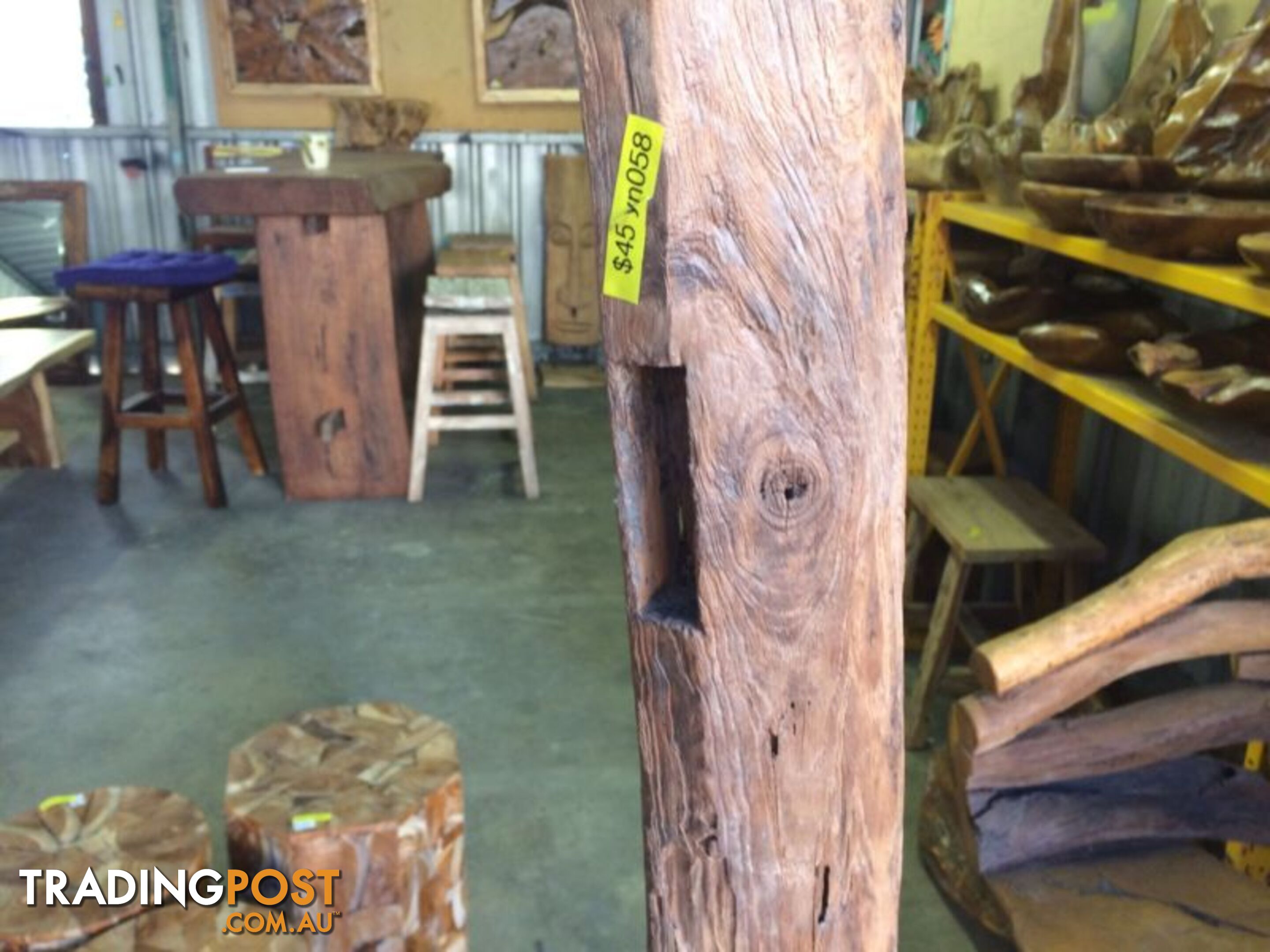 OLD TEAK FENCE POST