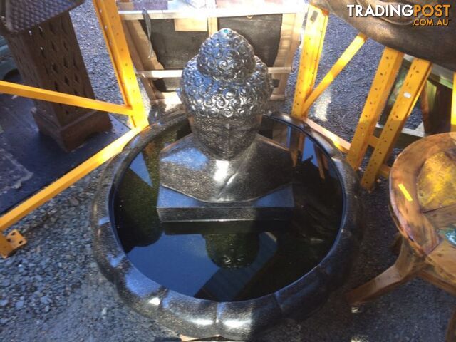WF BUDDHA HEAD 65cm w/ STAND (BLACK) - photo 3 of 6