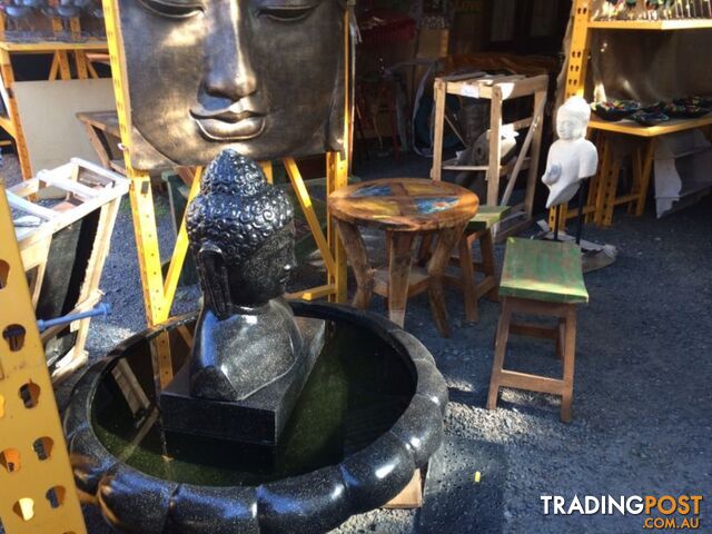 WF BUDDHA HEAD 65cm w/ STAND (BLACK) - photo 4 of 6
