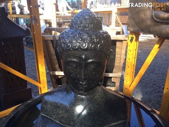 WF BUDDHA HEAD 65cm w/ STAND (BLACK) - photo 5 of 6