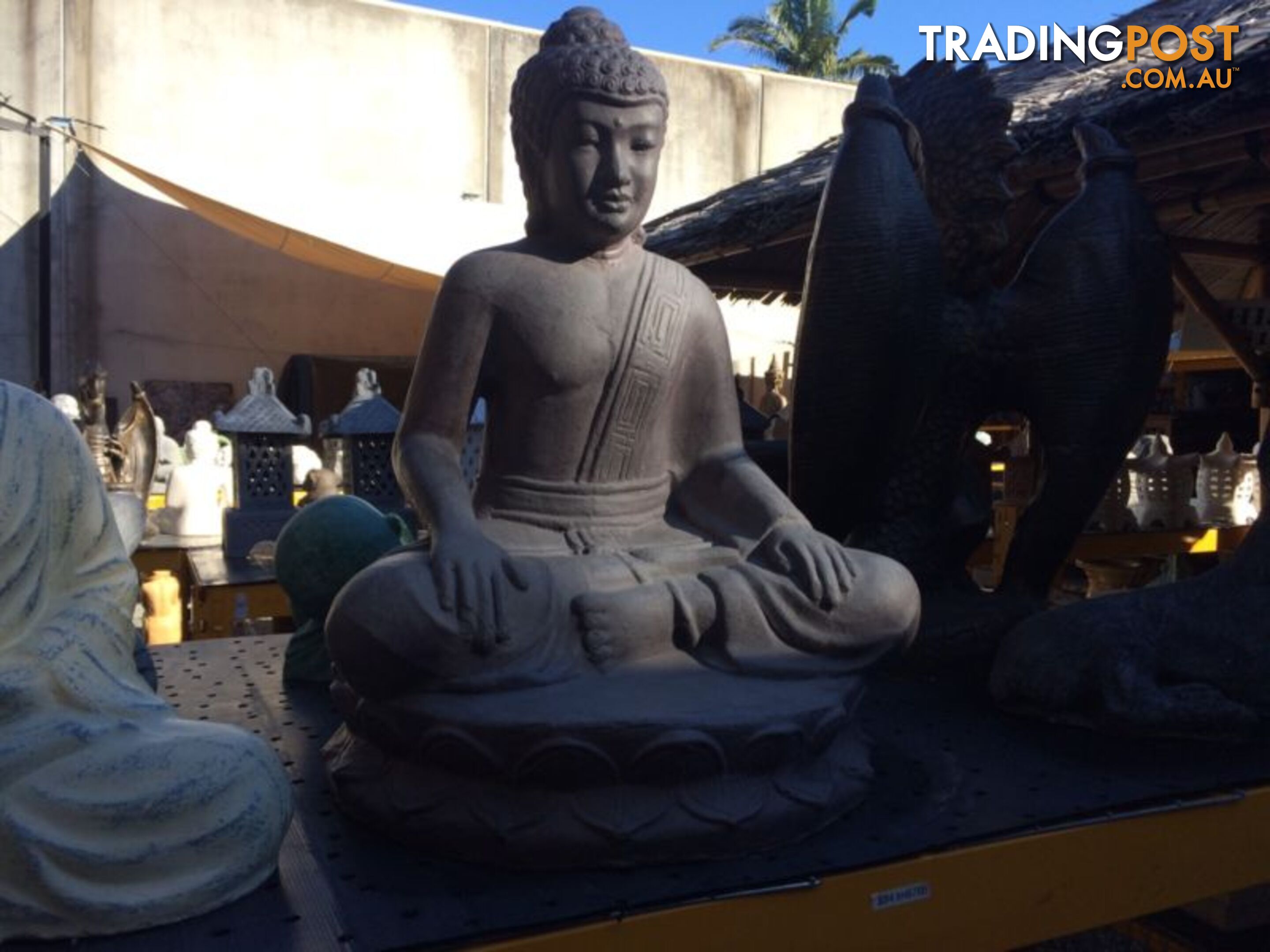 STATUE SITTING BUDDHA 70cm (ANTQ)