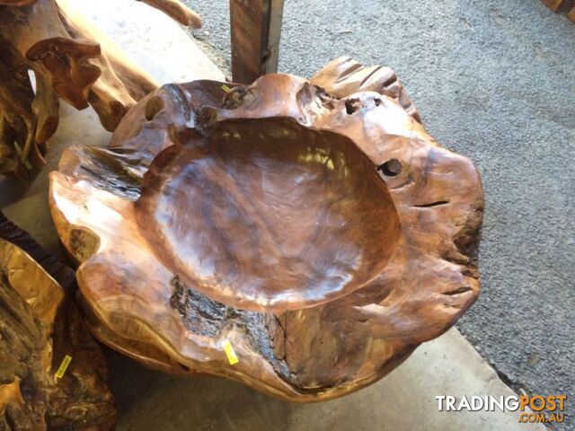 TEAK BOWL 80cm