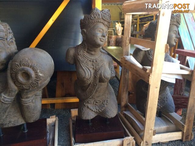 STATUE DANCING LADY ON STAND 50cm (ANTQ)