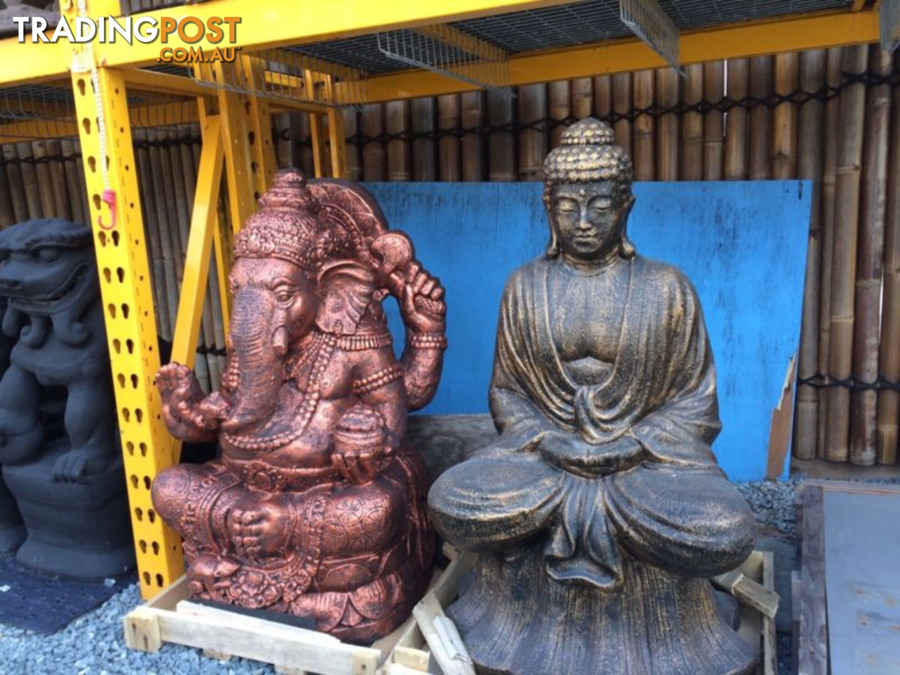 STATUE SITTING BUDDHA LOTUS 100cm