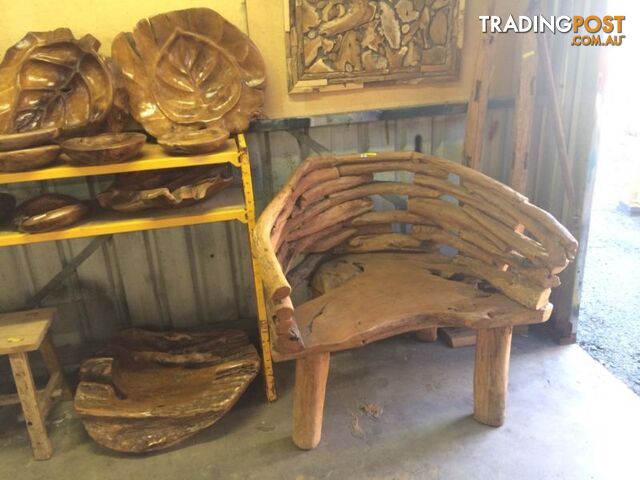 LARGE TEAK CHAIR