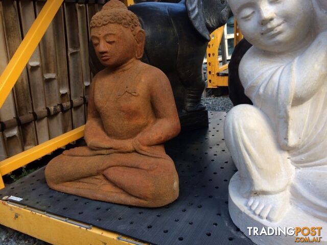 STATUE SITTING BUDDHA 52cm (RUSTIC)