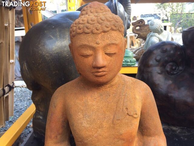 STATUE SITTING BUDDHA 52cm (RUSTIC)