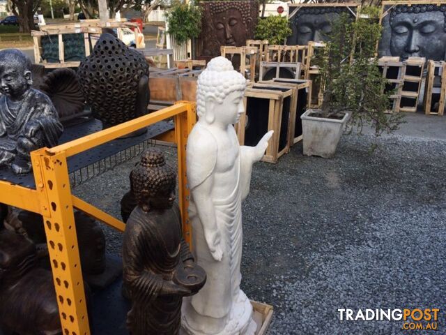 STATUE STANDING BUDDHA (WHITE)