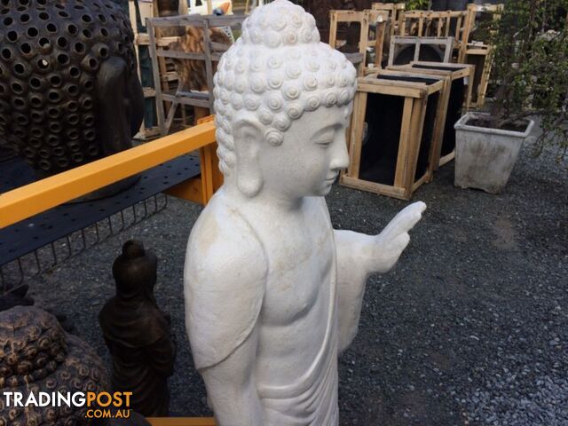 STATUE STANDING BUDDHA (WHITE)