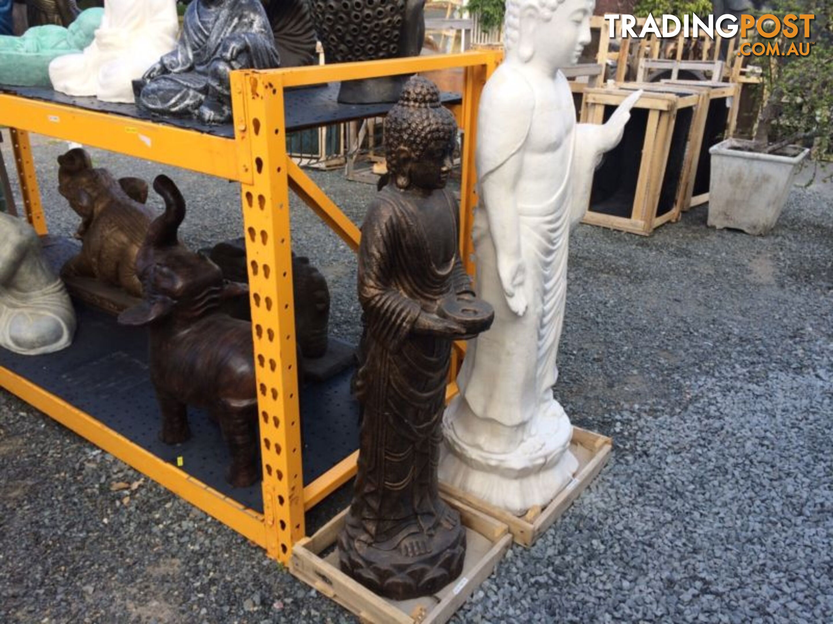 STATUE STANDING BUDDHA (WHITE)