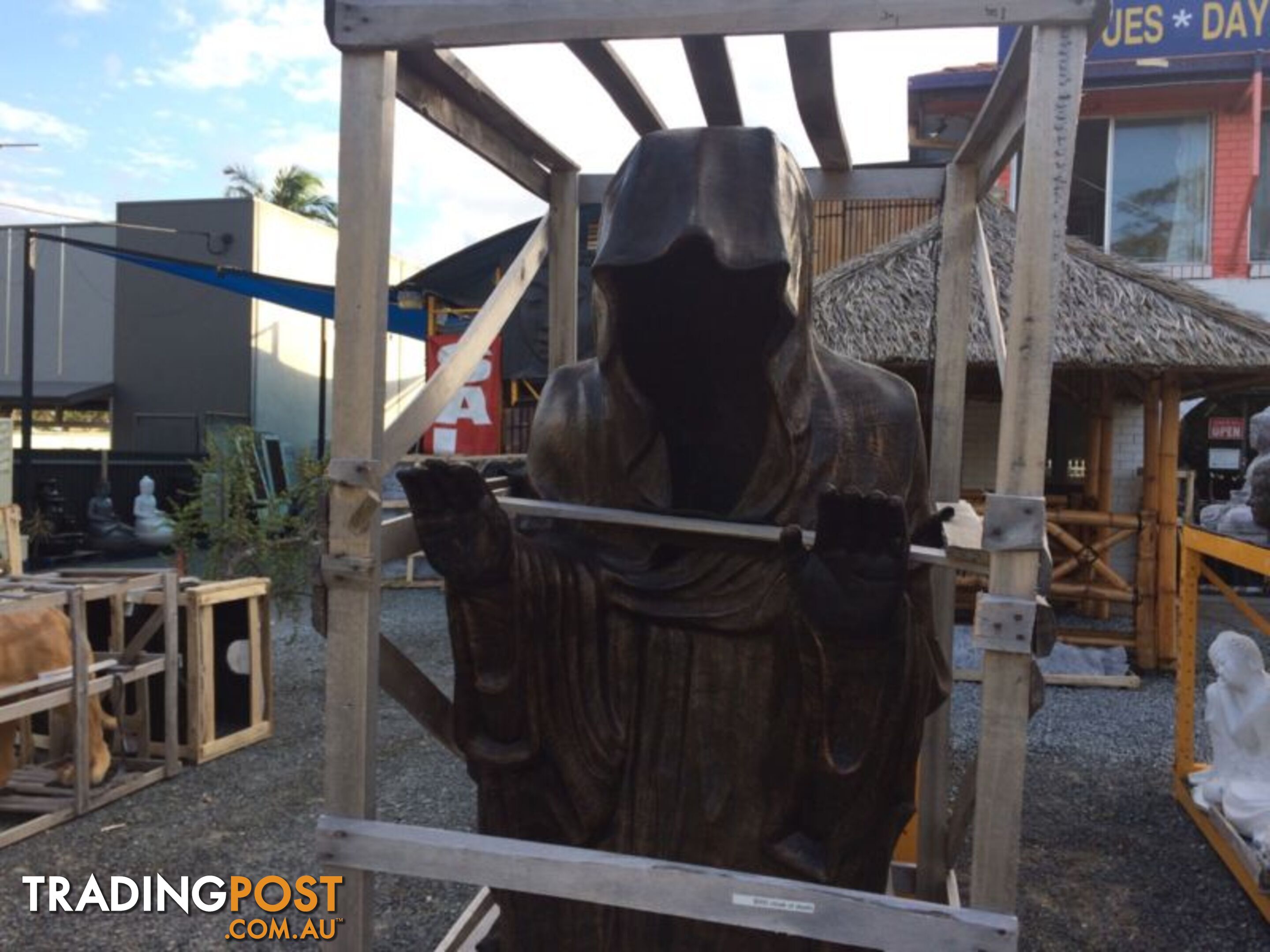 STATUE STANDING GRIM REAPER 200CM (COPPER)