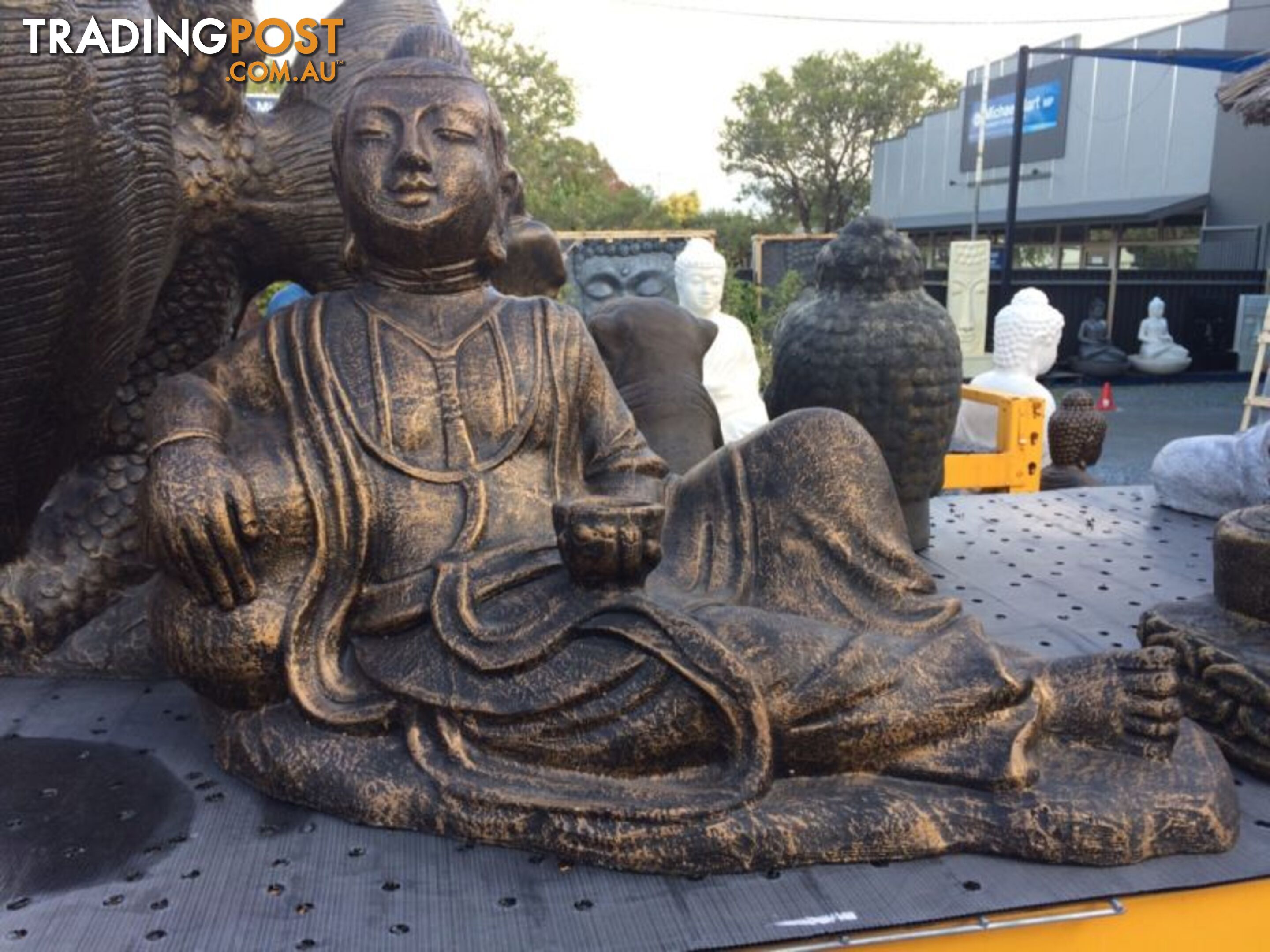 RESTING BUDDHA MAJAPAHIT( BLK GOLD )