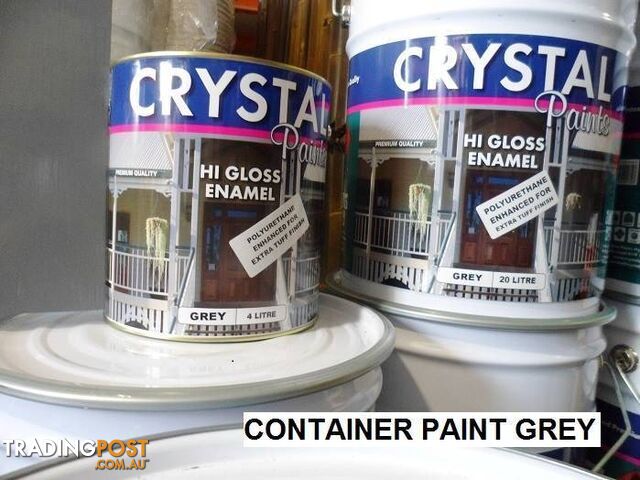 CONTAINER PAINT 2 X 20 LITRE GREY ENAMEL POLYURETHANE ENHANCED - photo 2 of 9