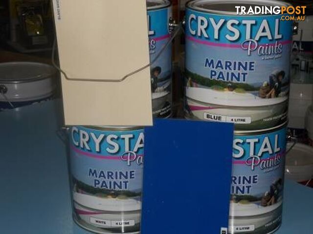 MARINE PAINT 3 X 4 LITRES 2 WHITE 1 SAFETY YELLOW
