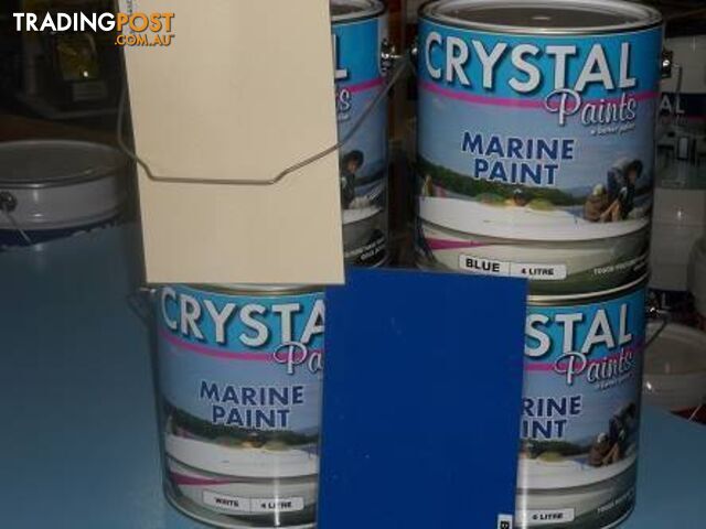 MARINE PAINT 6 X 4 LITRES WHTE AND BLUE AUSTRALIAN MADE I PAC