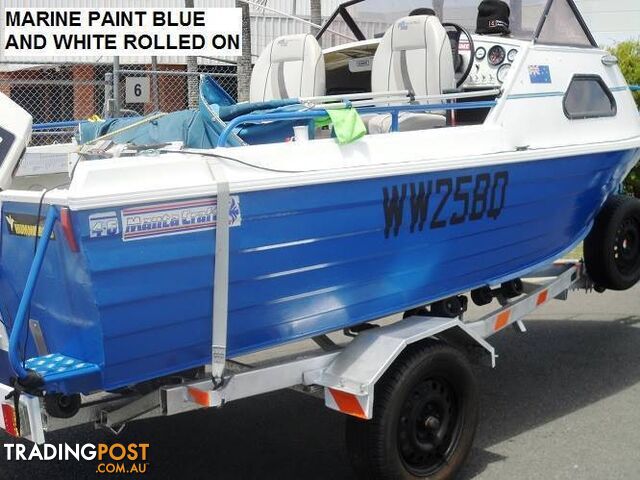 MARINE PAINT 3 X 4 LITRES CANS 1 PAC POLY YOUR COLOUR CHOICE