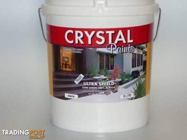 LOW SHEEN ACRYLIC 30 X 20LTS EXTERIOR INTERIOR WHITE PAINT