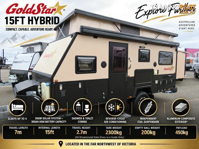 2022 GOLDSTAR RV 15' HYBRID BUNK HYBRID CARAVAN