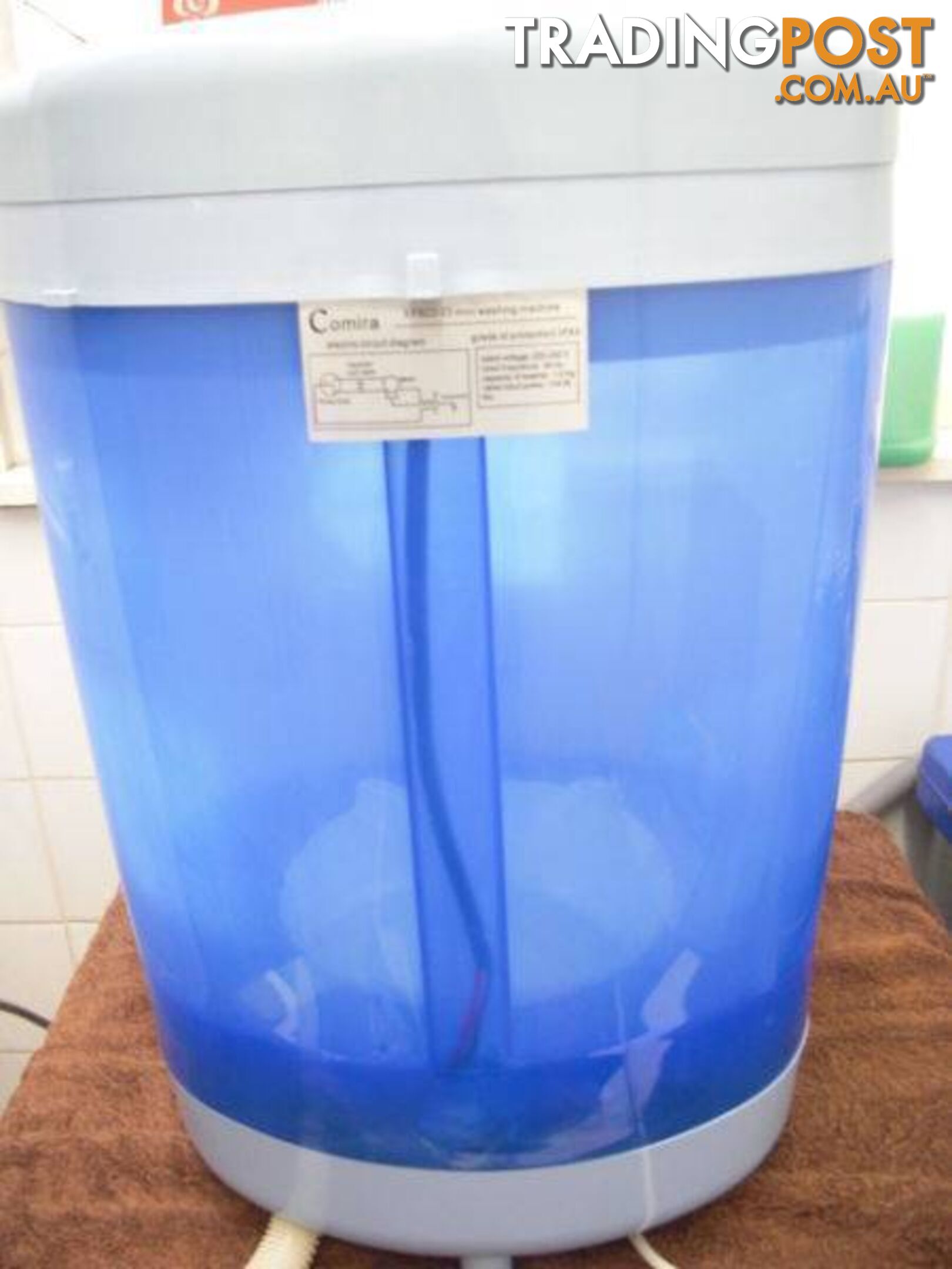 MOBILE WASHING MACHINE... 4KG. 240 VOLT SIZE 650 X 350 X 300 MM