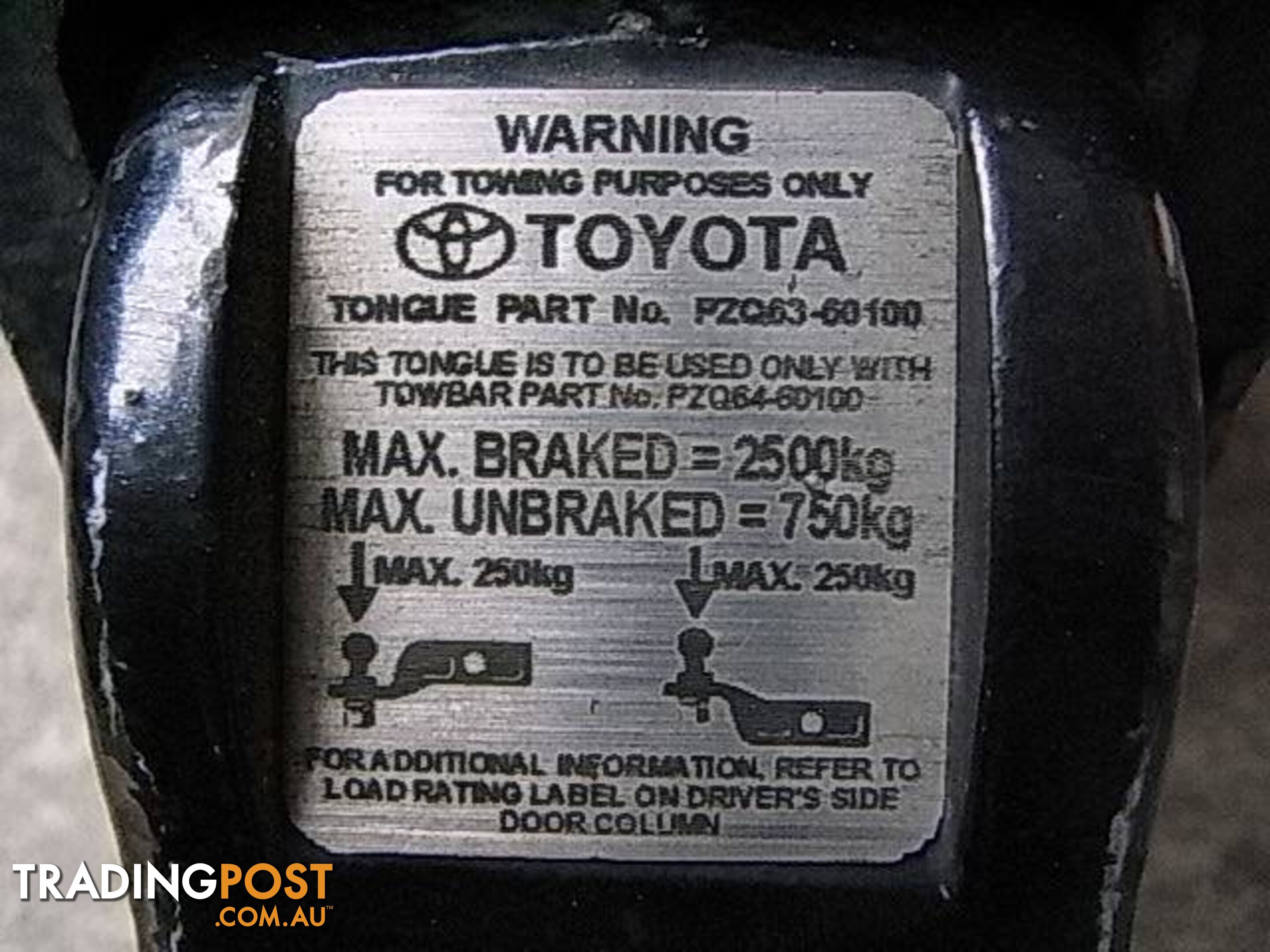 TOYOTA PRADO - PZQ64-60100 and TONGUE Part No - PZQ63-60100. pic