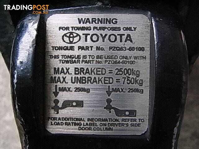 TOYOTA PRADO - PZQ64-60100 and TONGUE Part No - PZQ63-60100. pic