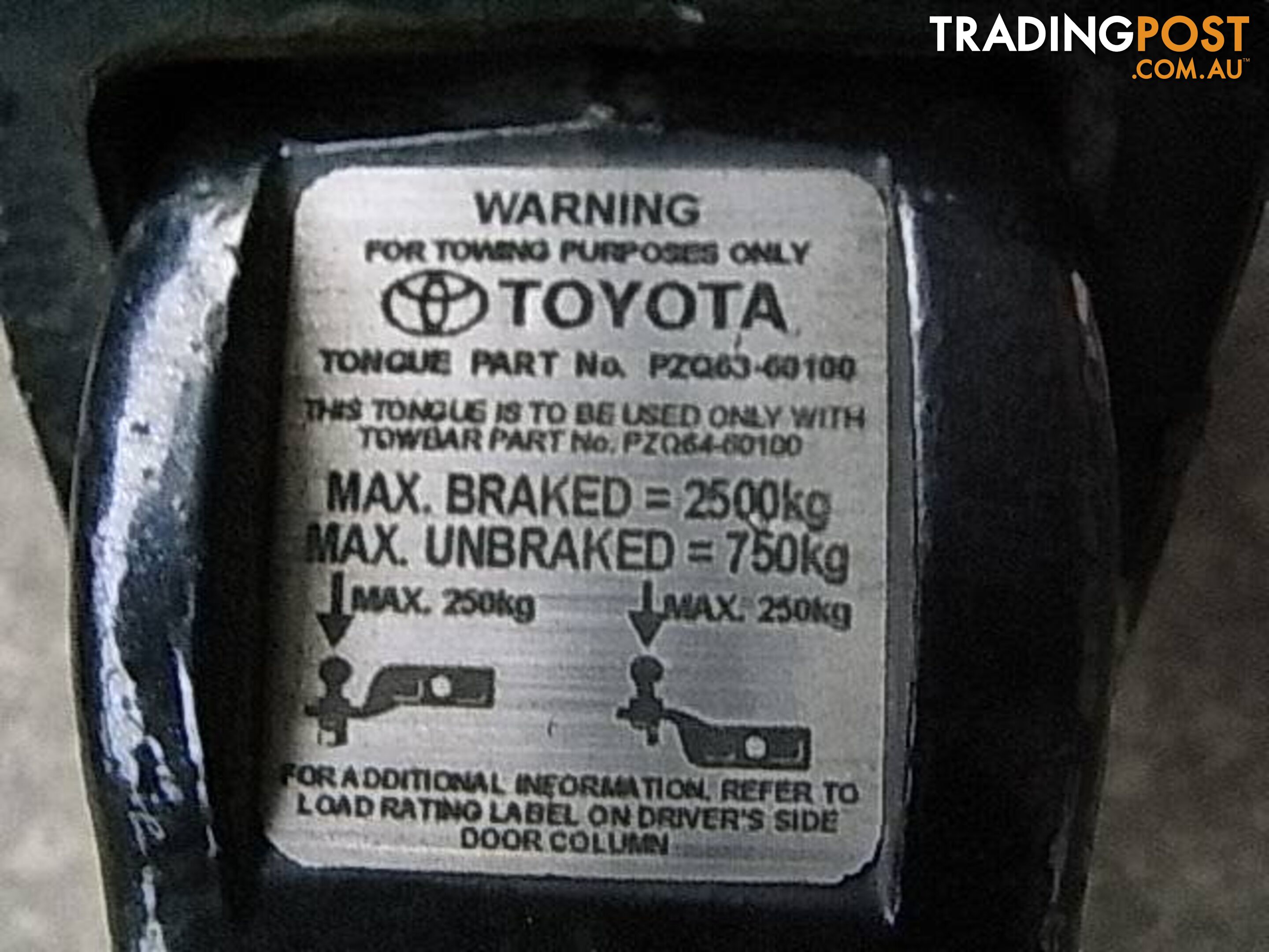 TOYOTA PRADO - PZQ64-60100 and TONGUE Part No - PZQ63-60100. pic