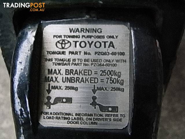 TOYOTA PRADO - PZQ64-60100 and TONGUE Part No - PZQ63-60100. pic