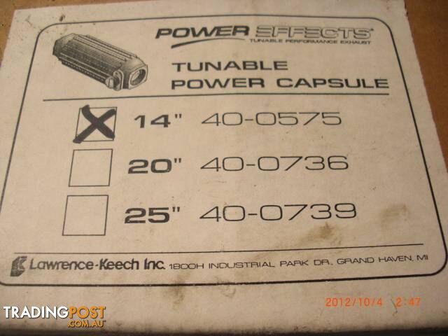 2X POWER EFFECTS TURNABLE POWER CAPSULE EXHAUSTS 3 INCH BORE