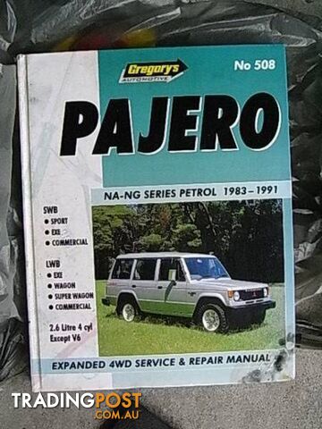 Gregory's Pajero 83 to 91 Service & Repair Manual