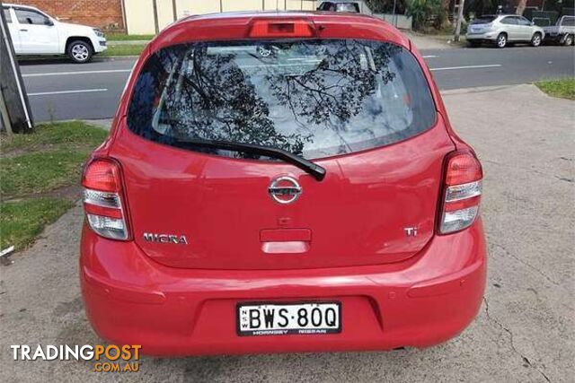 2011 NISSAN MICRA TI K13 HATCHBACK