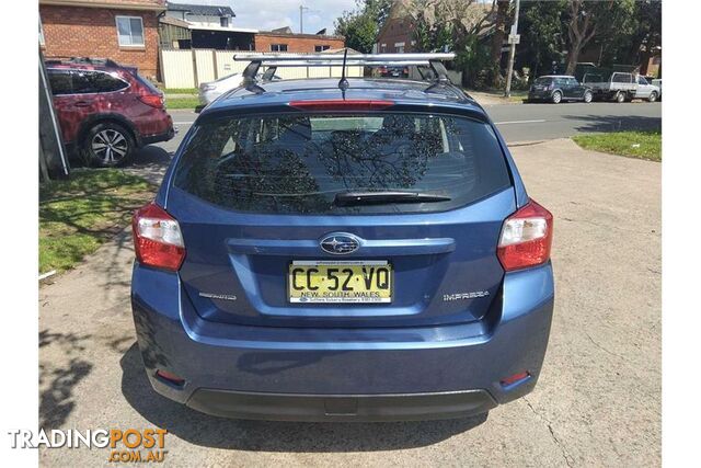 2012 SUBARU IMPREZA 2.0I G4 HATCHBACK