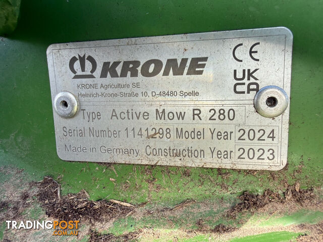 Krone AMR280 Mower Hay/Forage Equip - photo 4 of 8