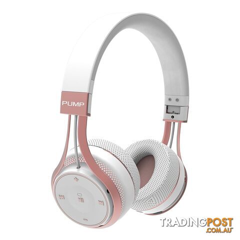 Blueant Pump Soul Bluetooth Wireless on Ear Stereo Headset - White Rose Gold - PUMP-SOUL-WR - Rose Gold - 878049003388