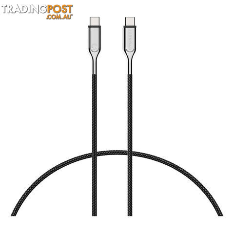 Cygnett Armoured USB 3.1 1m USB-C to USB-C Cable - Black
