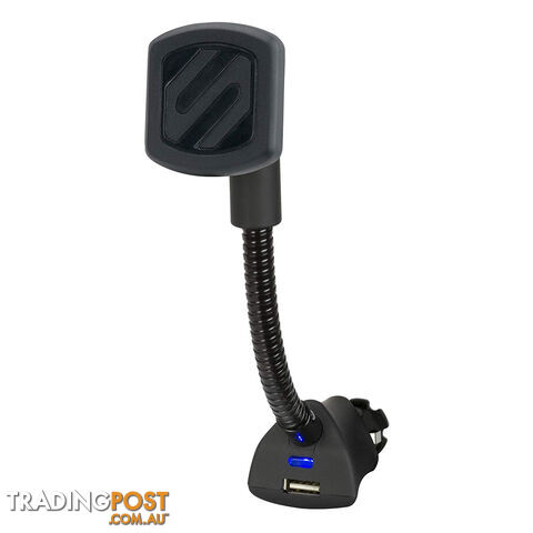 Scosche MagicMount 12V Power Magnetic Car Mount with USB Charger MAG12V