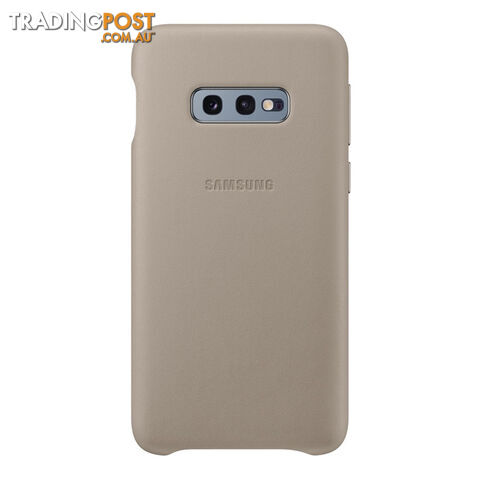 Samsung Galaxy S10e Leather Back Cover - Grey