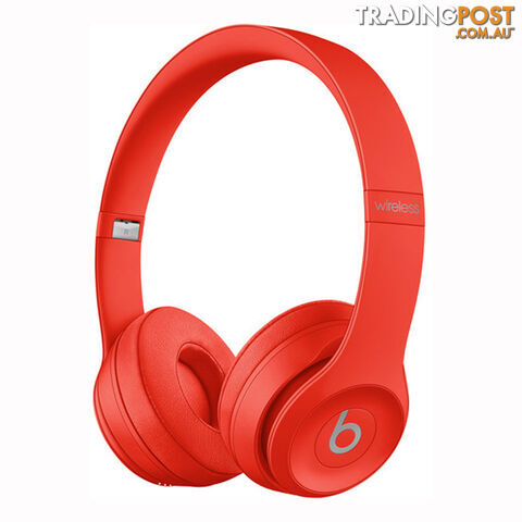 Beats Solo3 Bluetooth On-Ear Headphones - Red - MX472PA/A - Red - 190199312678